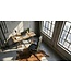 Amstyle bureaustoel MONTEREY lederen zwarte bureaustoel 120KG Executive stoel hoge rug met hoofdsteun X-XL