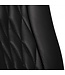 Amstyle bureaustoel MONTEREY lederen zwarte bureaustoel 120KG Executive stoel hoge rug met hoofdsteun X-XL