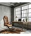 Amstyle bureaustoel MONTEREY lederen bureaustoel Caramel 120KG Executive stoel hoge rug met hoofdsteun X-XL