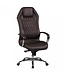 Amstyle bureaustoel MONTEREY lederen bruine bureaustoel 120KG Executive stoel hoge rug met hoofdsteun X-XL