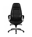 Amstyle bureaustoel AUSTIN echt leer zwarte bureaustoel 120KG directiestoel hoge rugleuning met hoofdsteun X-XL