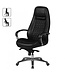 Amstyle bureaustoel AUSTIN echt leer zwarte bureaustoel 120KG directiestoel hoge rugleuning met hoofdsteun X-XL