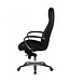 Amstyle bureaustoel AUSTIN echt leer zwarte bureaustoel 120KG directiestoel hoge rugleuning met hoofdsteun X-XL