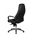 Amstyle bureaustoel AUSTIN echt leer zwarte bureaustoel 120KG directiestoel hoge rugleuning met hoofdsteun X-XL