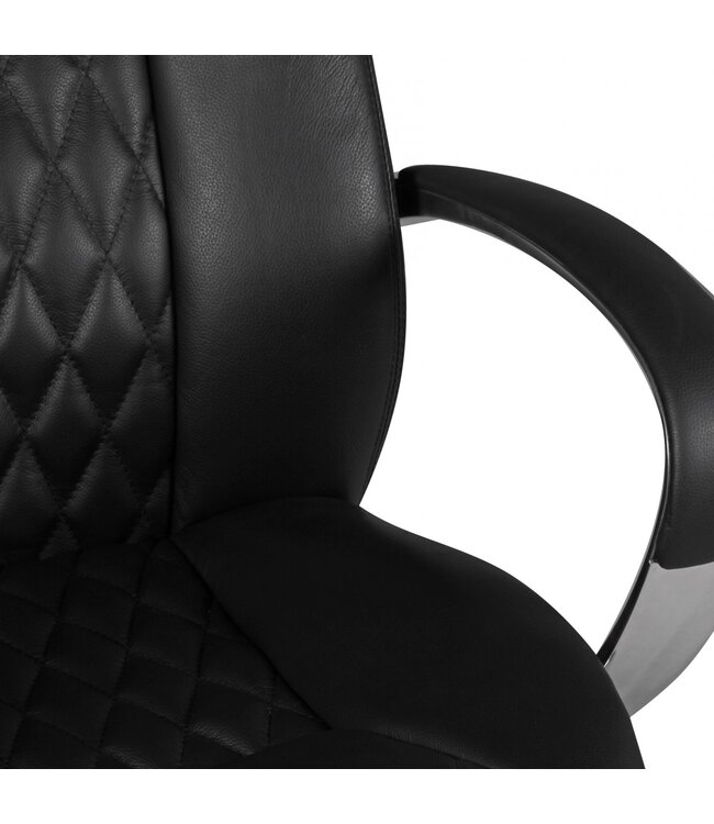 Amstyle bureaustoel AUSTIN echt leer zwarte bureaustoel 120KG directiestoel hoge rugleuning met hoofdsteun X-XL