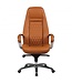 Amstyle bureaustoel AUSTIN echt leer caramel bureaustoel 120KG directiestoel hoge rugleuning met hoofdsteun X-XL