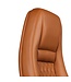 Amstyle bureaustoel AUSTIN echt leer caramel bureaustoel 120KG directiestoel hoge rugleuning met hoofdsteun X-XL