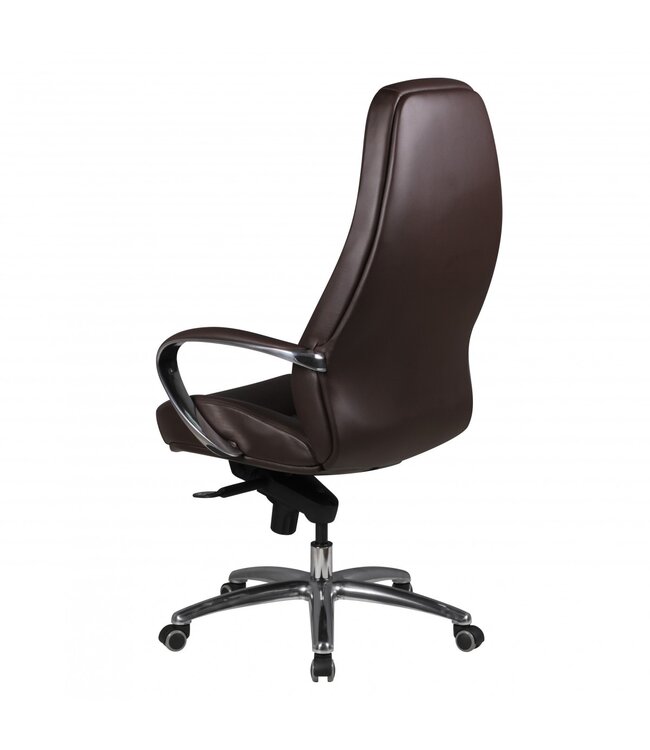 Amstyle bureaustoel AUSTIN echt leer bruine bureaustoel 120 KG directiestoel hoge rugleuning met hoofdsteun X-XL