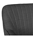 Amstyle bureaustoel MARA antraciet stoffen design draaifauteuil met rug 120 kg | Retro bureaustoel draaifauteuil met zwenkwielen | Designer schelpstoel comfortabel | PC stoel bureaustoel kantoor bureaustoelen