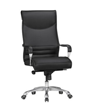 Amstyle Bureaustoel BIGBOSS imitatie leer zwart - SPM1.404