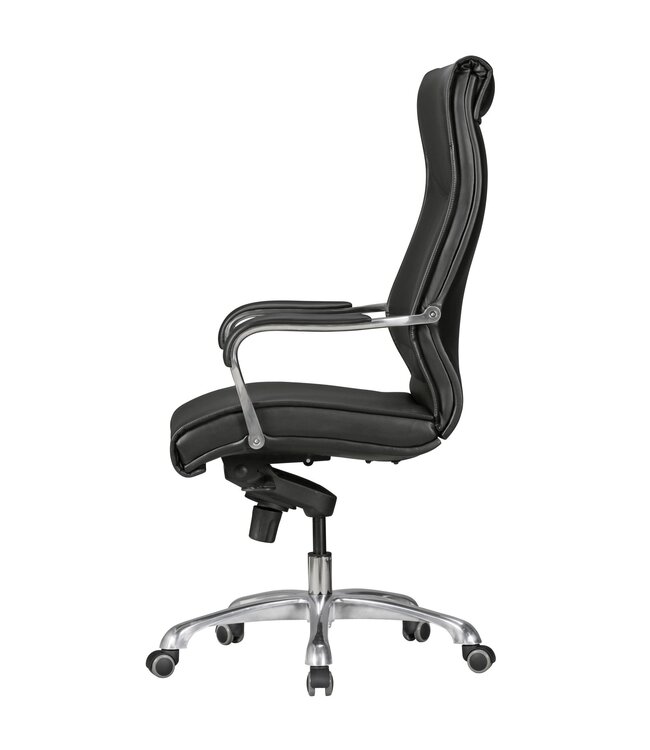 Amstyle bureaustoel BIGBOSS hoes imitatie lederen bureaustoel zwart X-XL 120 kg bureaustoel in hoogte verstelbare stoel