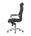 Amstyle bureaustoel BIGBOSS hoes imitatie lederen bureaustoel zwart X-XL 120 kg bureaustoel in hoogte verstelbare stoel
