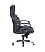 Amstyle design bureaustoel hoes echt leer zwarte bureaustoel tot 120 kg | XXL design directiestoel, in hoogte verstelbaar | Ergonomische bureaustoel met armleuningen & hoge rugleuning | Rocker-functie