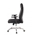 Amstyle bureaustoel PORTO Real Leather Black ergonomisch met hoofdsteun | Ontwerp van de bureaustoel bureaustoel ergonomisch met tilt-functie | Draaibare stoel met armleuningen X-XL 120 kg