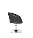 Amstyle design relax fauteuil SPM2.157 lounge fauteuil kunstleer cocktail fauteuil zwart | Draaifauteuil | Eetkamerstoel 120 kg | Club fauteuil lederlook | Bureaustoel Modern | Lounge stoel wachtkamer stoel
