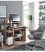 Wohnling computer bureau DENNIS Sonoma eik 94 x 90 x 48 cm met toetsenbord plank | Laptop tafel zonder wielen met top | Pc-tafel met ruimtebesparende printer tray | Bureau voor kleine ruimtes