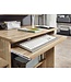 Wohnling computer bureau DENNIS Sonoma eik 94 x 90 x 48 cm met toetsenbord plank | Laptop tafel zonder wielen met top | Pc-tafel met ruimtebesparende printer tray | Bureau voor kleine ruimtes