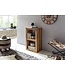 Wohnling plank MUMBAI massief hout sheesham 88cm hoog 2 planken design houten plank natuurproduct bijzettafel landhuisstijl