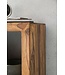 Wohnling plank MUMBAI massief hout sheesham 88cm hoog 2 planken design houten plank natuurproduct bijzettafel landhuisstijl