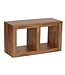 Wohnling plank MUMBAI massief hout sheesham 88cm hoog 2 planken design houten plank natuurproduct bijzettafel landhuisstijl