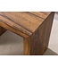 Wohnling set van 3 bijzettafeltjes massief houten Sheesham salontafel landelijke stijl bijzettafel donkerbruin hout