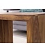 Wohnling set van 3 bijzettafeltjes massief houten Sheesham salontafel landelijke stijl bijzettafel donkerbruin hout