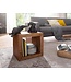 Wohnling staande rekken massief hout Sheesham 44cm high cube plank Ontwerp houten plank natuurlijk product tafel landelijke stijl