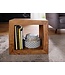 Wohnling staande rekken massief hout Sheesham 44cm high cube plank Ontwerp houten plank natuurlijk product tafel landelijke stijl