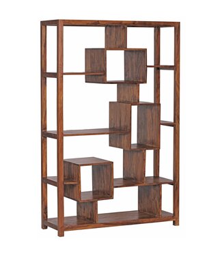 Wohnling Boekenkast MUMBAI sheesham 180 cm hoog - WL1.207