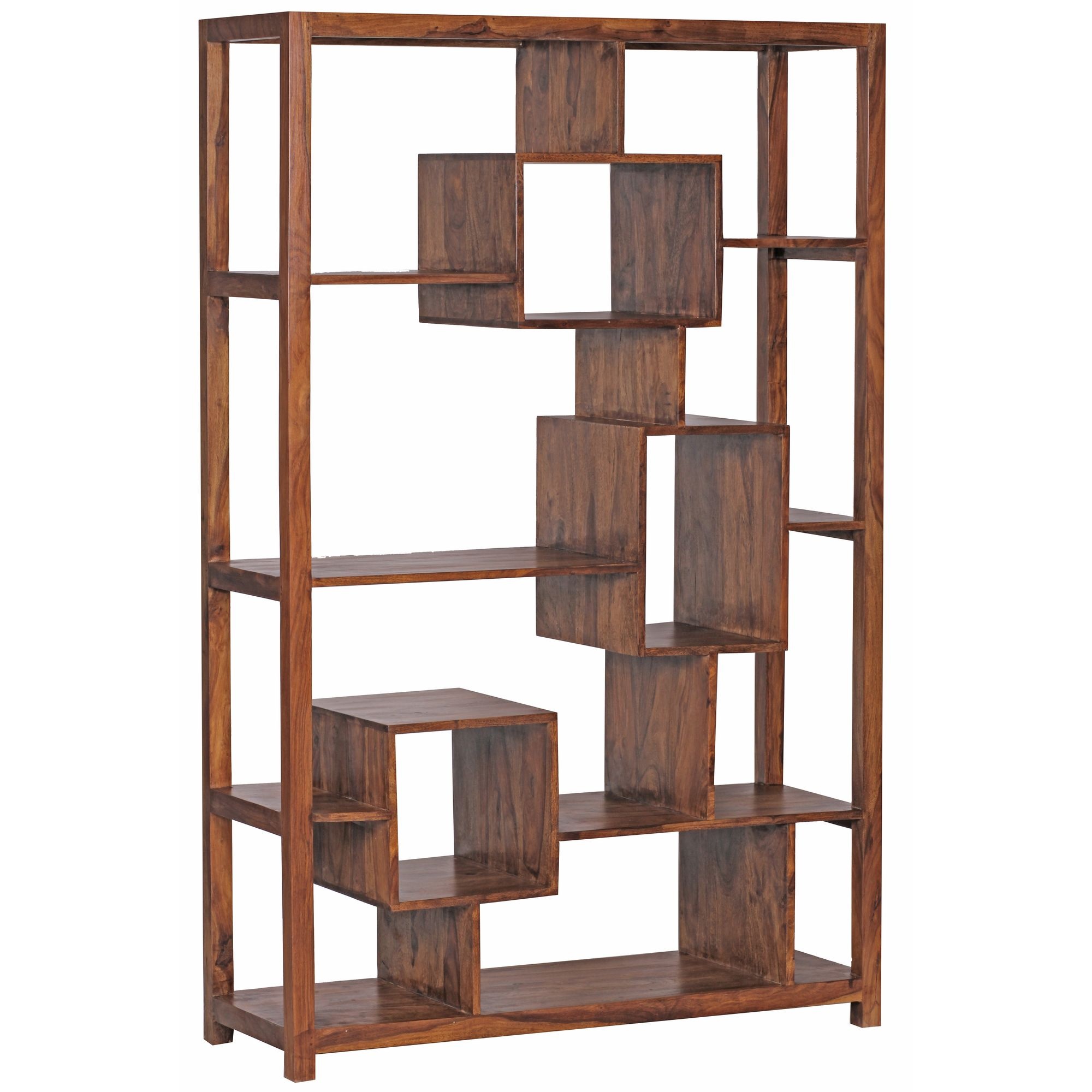 Boekenkast MUMBAI sheesham 180 cm hoog