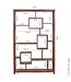 Wohnling boekenplank MUMBAI massief houten sheesham 115 x 180 cm woonkamer plank opbergvakken design landhuisstijl staande plank
