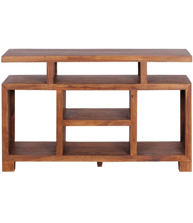 Wohnling WOONEND  dressoir MUMBAI Sheesham massief hout 115 x 76 x 40 cm landelijke stijl Tv-ladekast met opbergvakken | TV-meubel Buffetkast echt hout met 4 poten