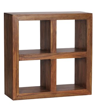 Wohnling Open kast sheesham 82 cm hoog 4-laags - WL1.209