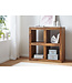Wohnling staande rekken massief hout Sheesham 82 cm hoog 4 verdiepingen Ontwerp houten plank natuurlijk product tafel landelijke stijl