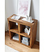 Wohnling staande rekken massief hout Sheesham 82 cm hoog 4 verdiepingen Ontwerp houten plank natuurlijk product tafel landelijke stijl