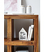 Wohnling staande rekken massief hout Sheesham 82 cm hoog 4 verdiepingen Ontwerp houten plank natuurlijk product tafel landelijke stijl