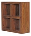 Wohnling staande rekken massief hout Sheesham 82 cm hoog 4 verdiepingen Ontwerp houten plank natuurlijk product tafel landelijke stijl