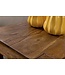 Wohnling set van 3 bijzettafels massief hout Sheesham woonkamertafel landelijke stijl bijzettafel donkerbruin natuurlijk hout