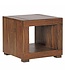 Wohnling salontafel massief hout Sheesham 50 cm breed salontafel ontwerp donkerbruin landelijke stijl tafel