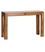 Wohnling console tafel MUMBAI massief houten sheesham console met 1 lade bureau 120 x 40 cm landelijke stijl dressoir