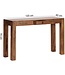 Wohnling console tafel MUMBAI massief houten sheesham console met 1 lade bureau 120 x 40 cm landelijke stijl dressoir