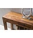 Wohnling console tafel MUMBAI massief houten sheesham console met 1 lade bureau 120 x 40 cm landelijke stijl dressoir