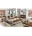 Wohnling console tafel MUMBAI massief houten sheesham console met 1 lade bureau 120 x 40 cm landelijke stijl dressoir