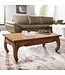 Wohnling salontafel massief hout Sheesham 110 cm breed salontafel design donkerbruin landelijke stijl bijzettafel