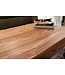 Wohnling salontafel massief hout Sheesham 110 cm breed salontafel design donkerbruin landelijke stijl bijzettafel