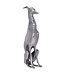 Wohnling decoratie ontwerp hond gemaakt van aluminium zilver windhond sculptuur hond standbeeld