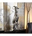 Wohnling decoratie ontwerp hond gemaakt van aluminium zilver windhond sculptuur hond standbeeld