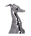 Wohnling decoratie ontwerp hond gemaakt van aluminium zilver windhond sculptuur hond standbeeld