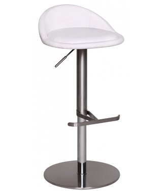 Wohnling Barkruk wit verstelbaar 90 cm hoog - WL1.282