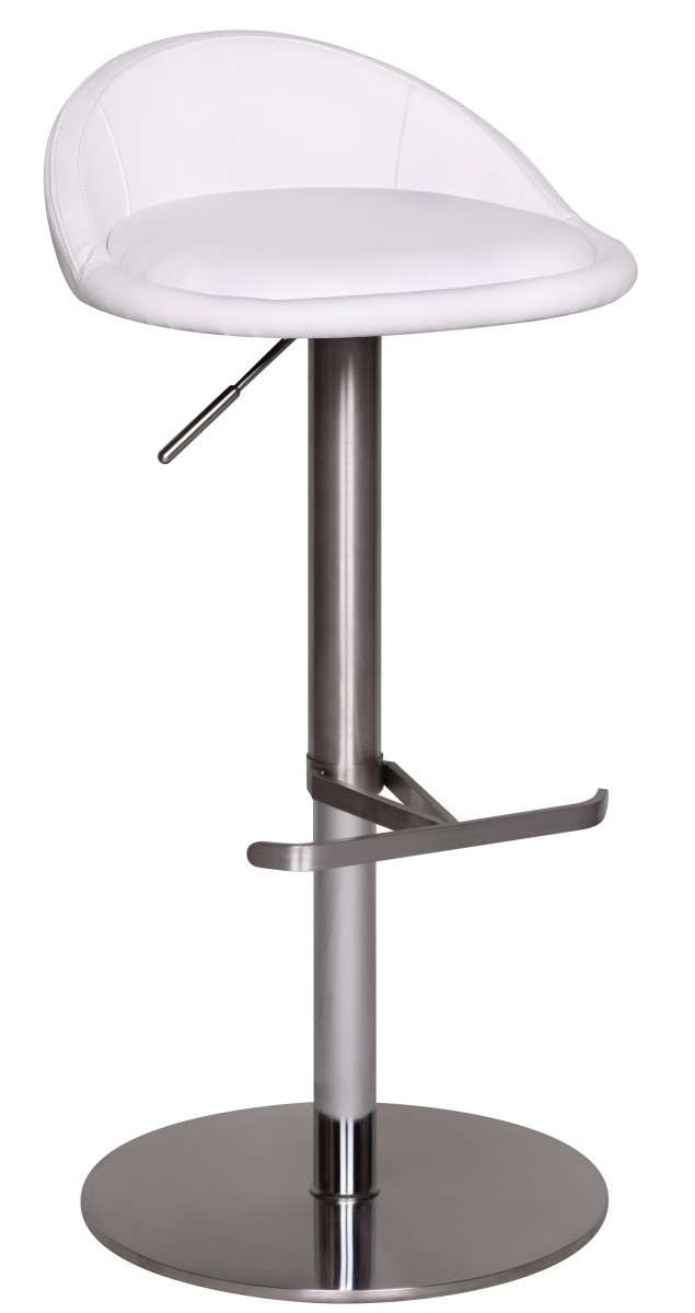 Barkruk wit verstelbaar 90 cm hoog